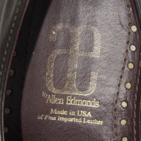 Allen Edmonds Black Tribeca Derbys Size 9.5 Made in USA Very Good Condition - Picture 8 of 13